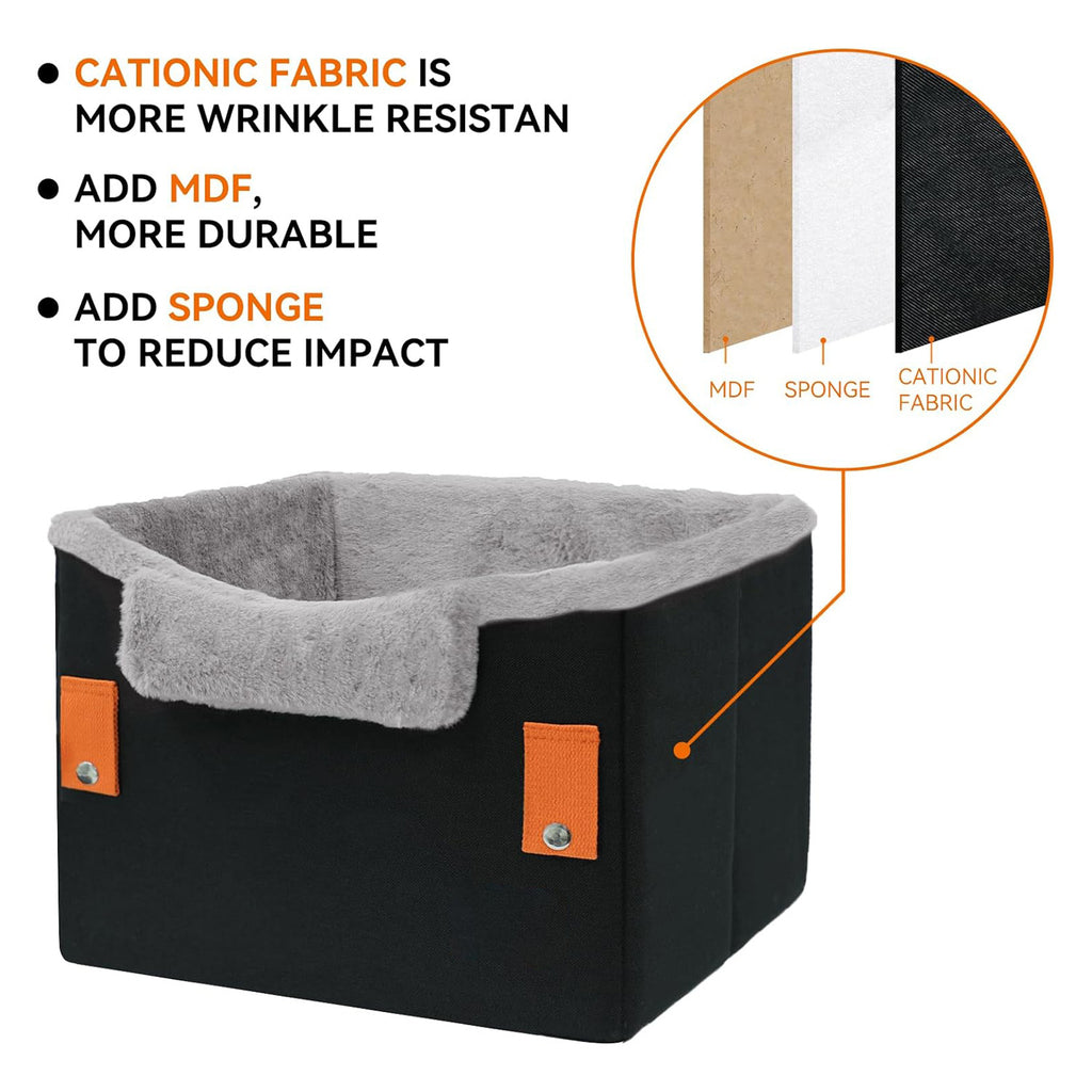 Portable Small Dog Car Seat Dog Booster Seat For Car With Clip-On Safe ...
