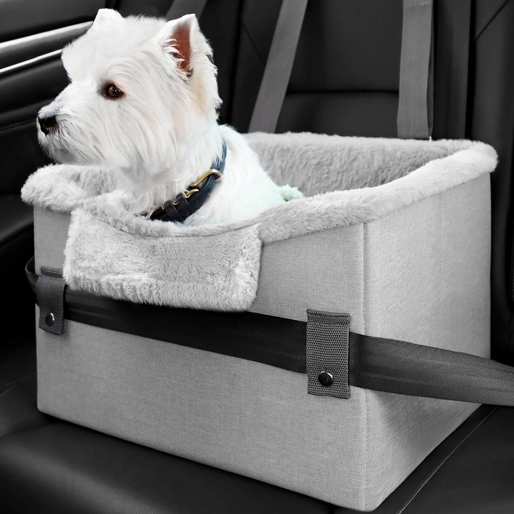 Portable Small Dog Car Seat Dog Booster Seat For Car With Clip-On Safe ...