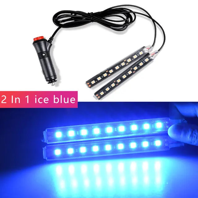 12V Plug-In LED Car Interior Accent Light Kit